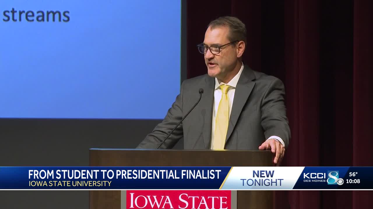 David Cook makes his case to lead Iowa State university as presidential ...