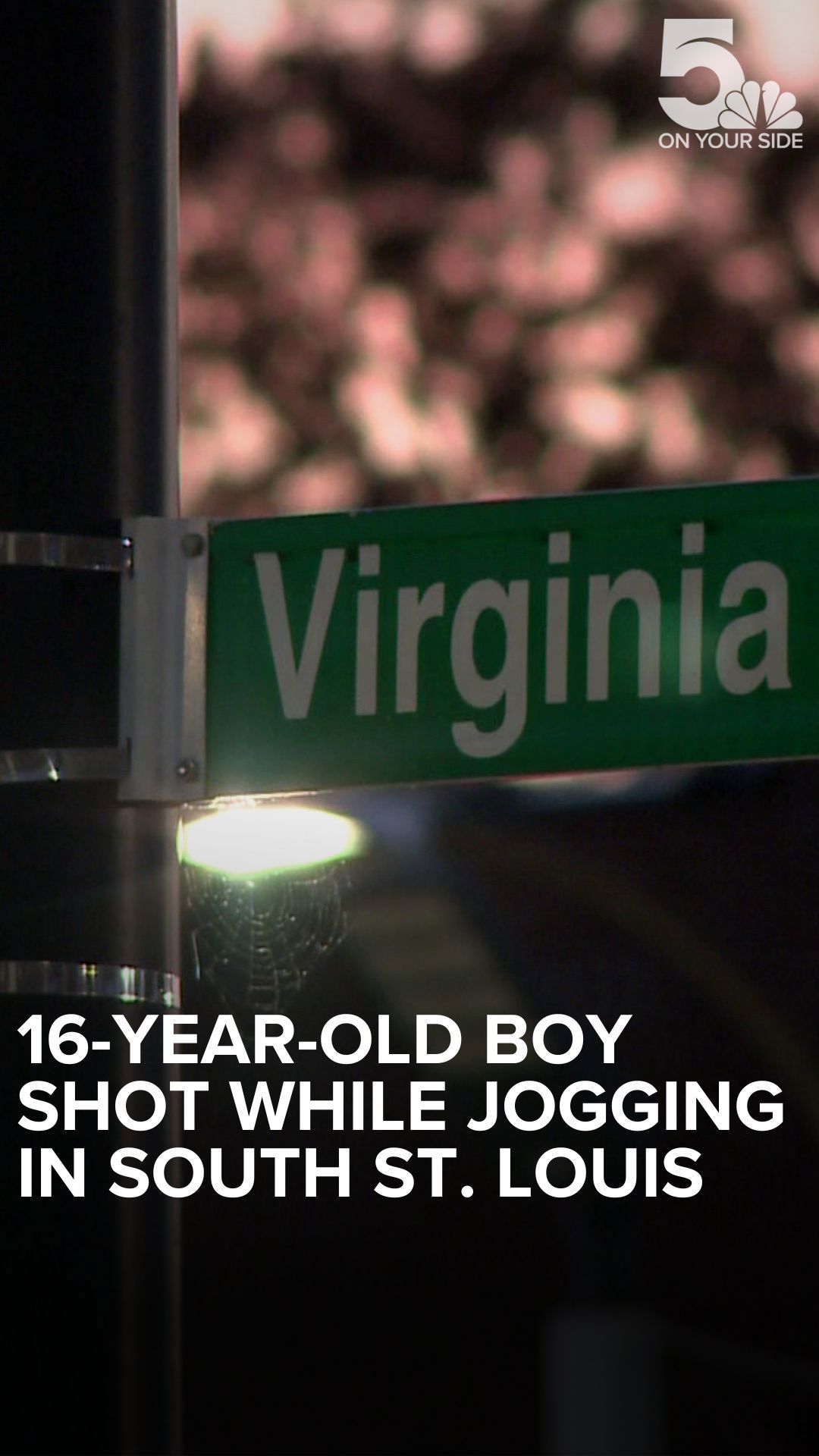16-year-old shot while jogging in south St. Louis