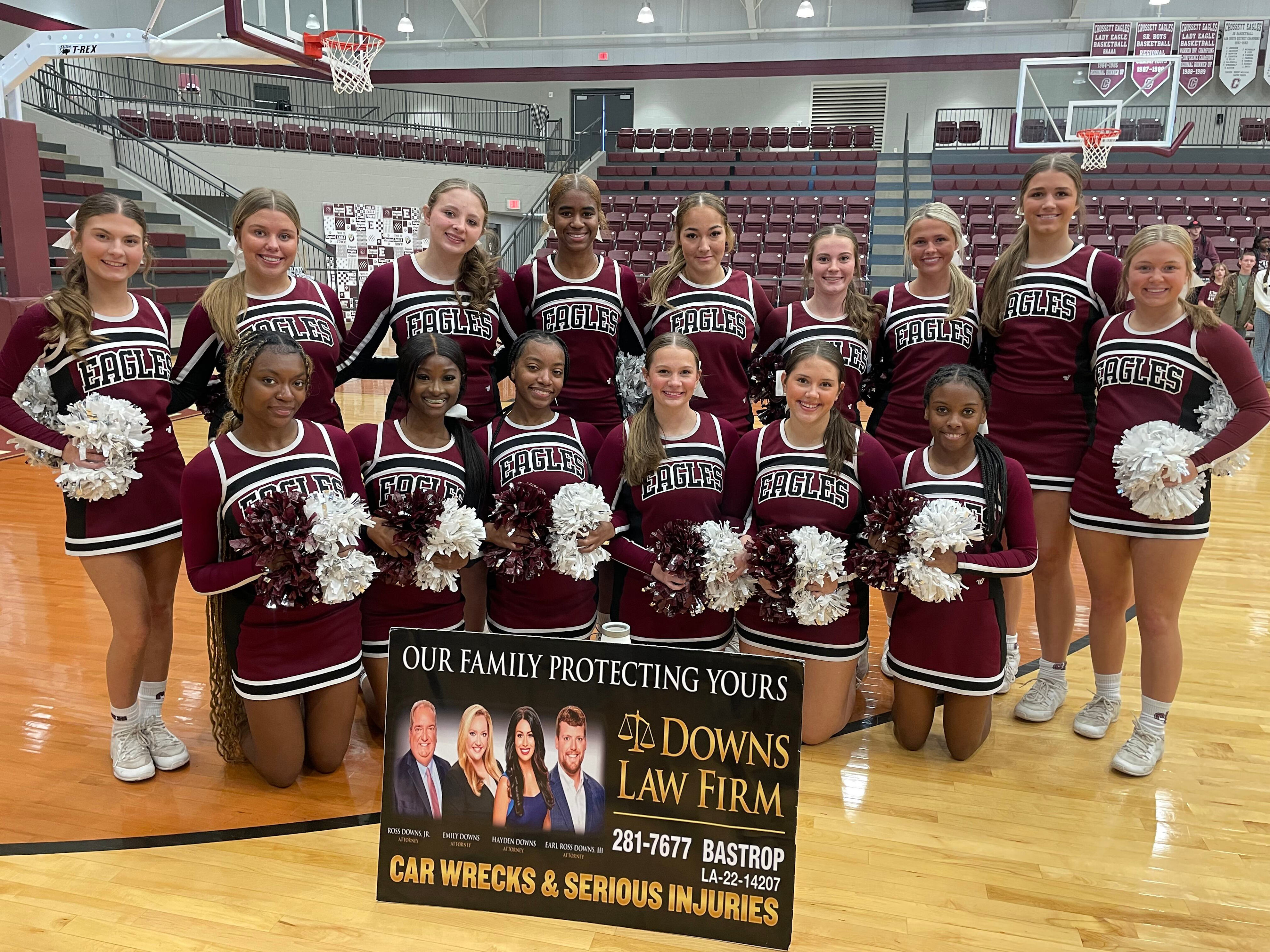 Crossett High School cheerleaders make their first appearance in ...