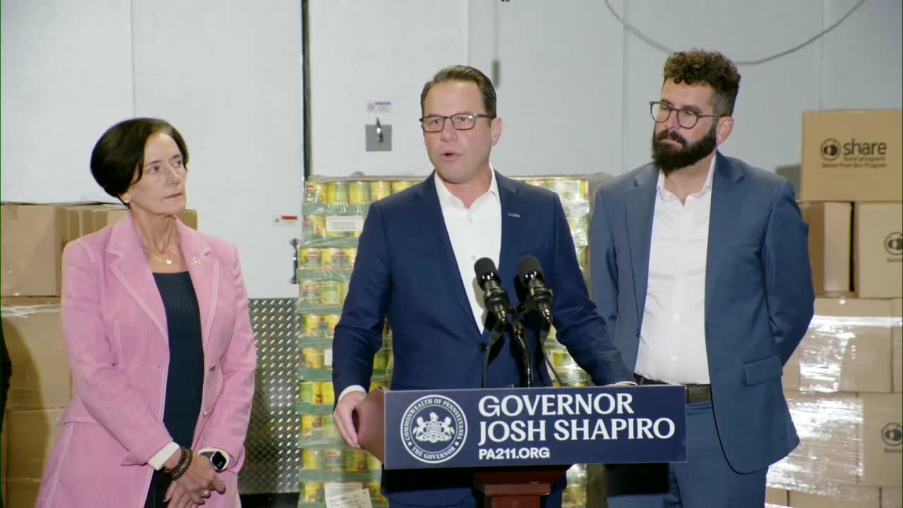 Full Press Conference: Pennsylvania Gov. Josh Shapiro says SNAP ...