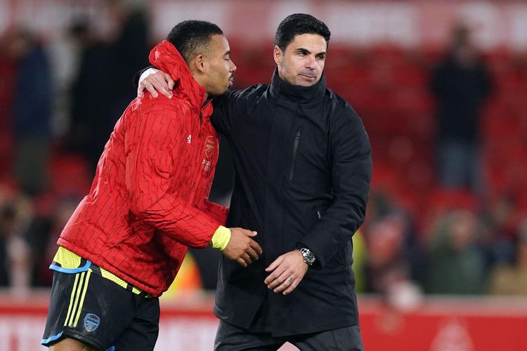 Kebahagiaan Arteta Saat Gabriel Jesus Kembali Berlatih Setelah 10 Bulan Absen