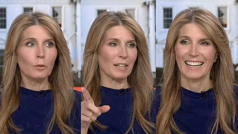 Nicolle Wallace bursts into laughter as Trump caught nodding off — again