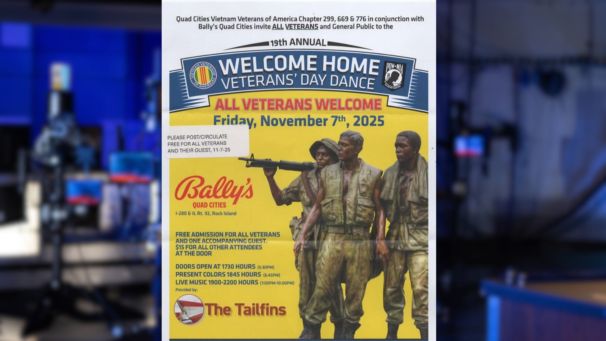 Veterans Day Dance held at Bally’s, Rock Island