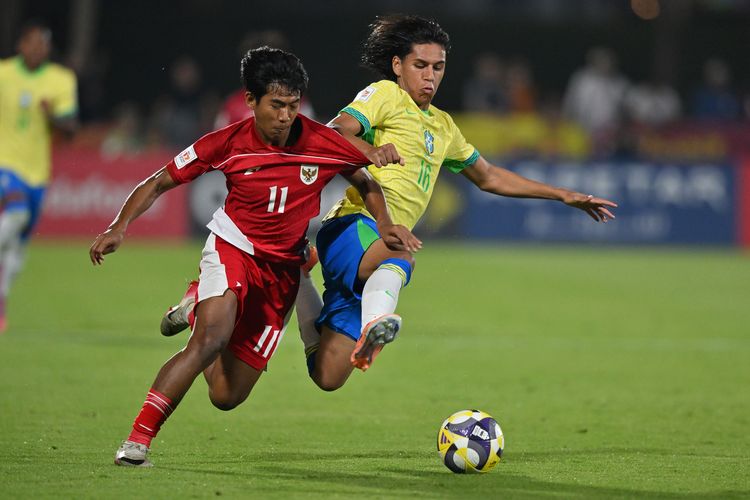 Timnas U17 Indonesia Berjuang Keras Hadapi Brasil, Target Akhir Bahagia di Grup H