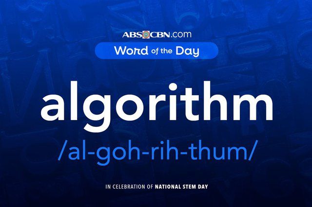 Word of the Day for November 8, 2025: algorithm