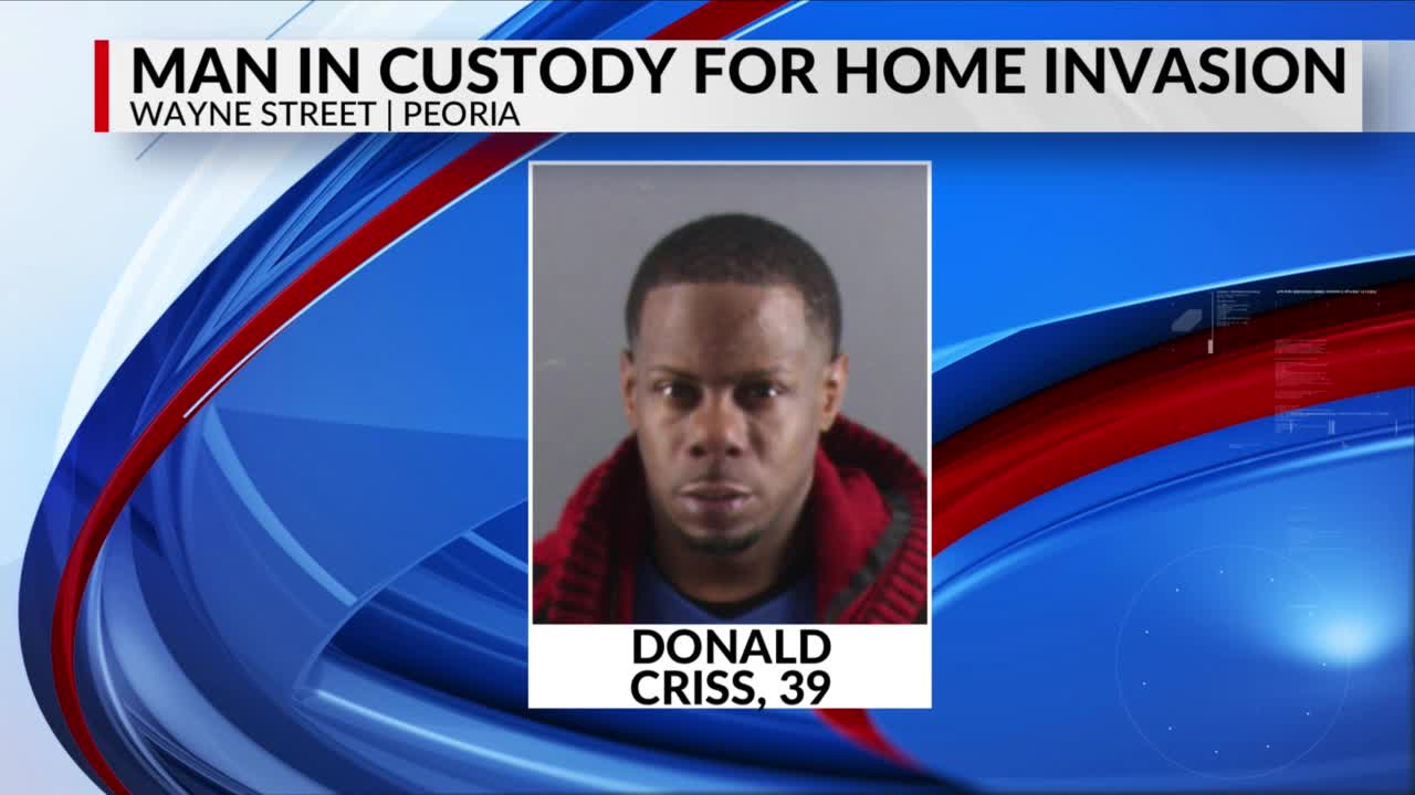 Peoria man in custody for home invasion