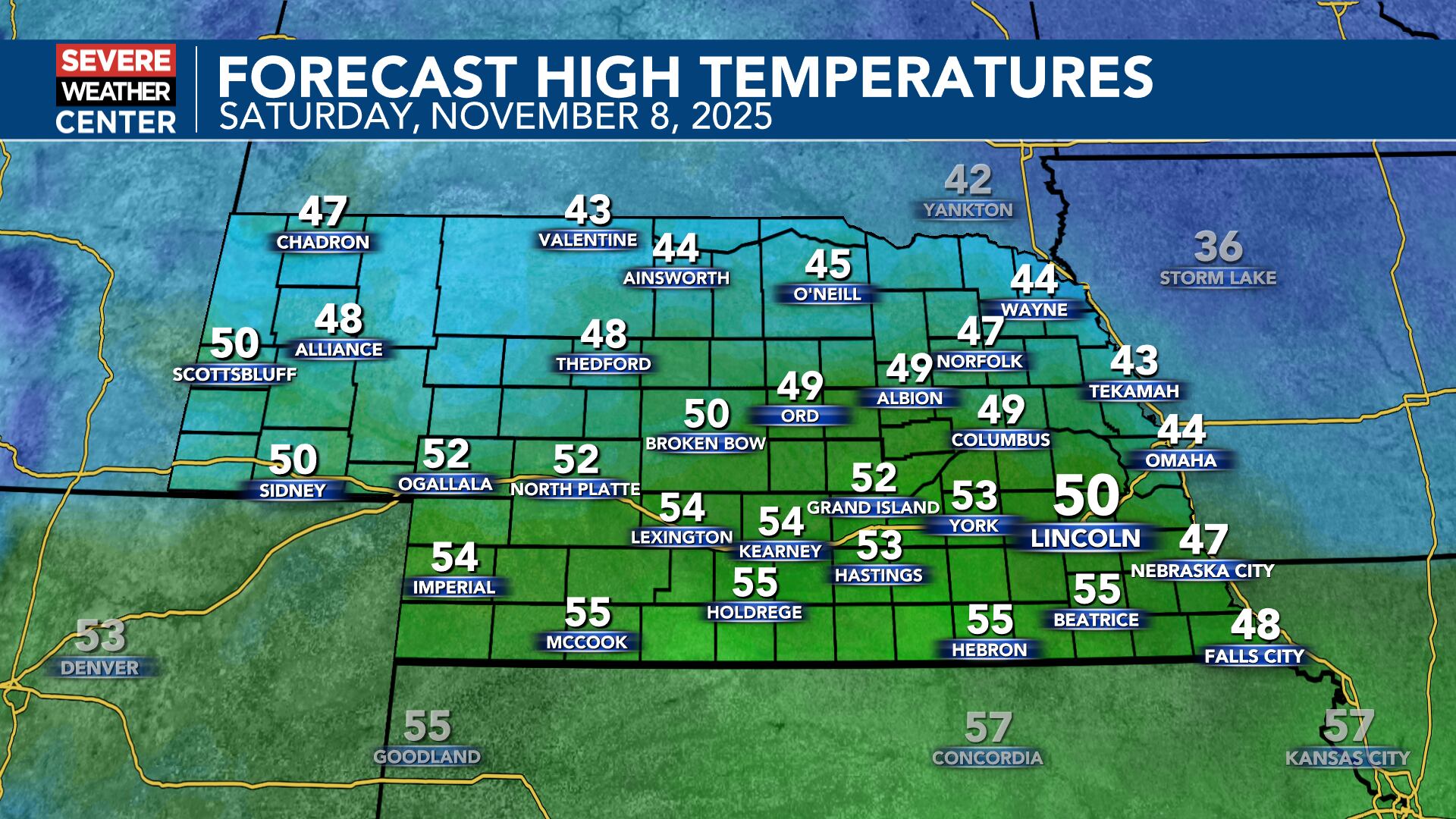 Coldest air of the season so far expected this weekend