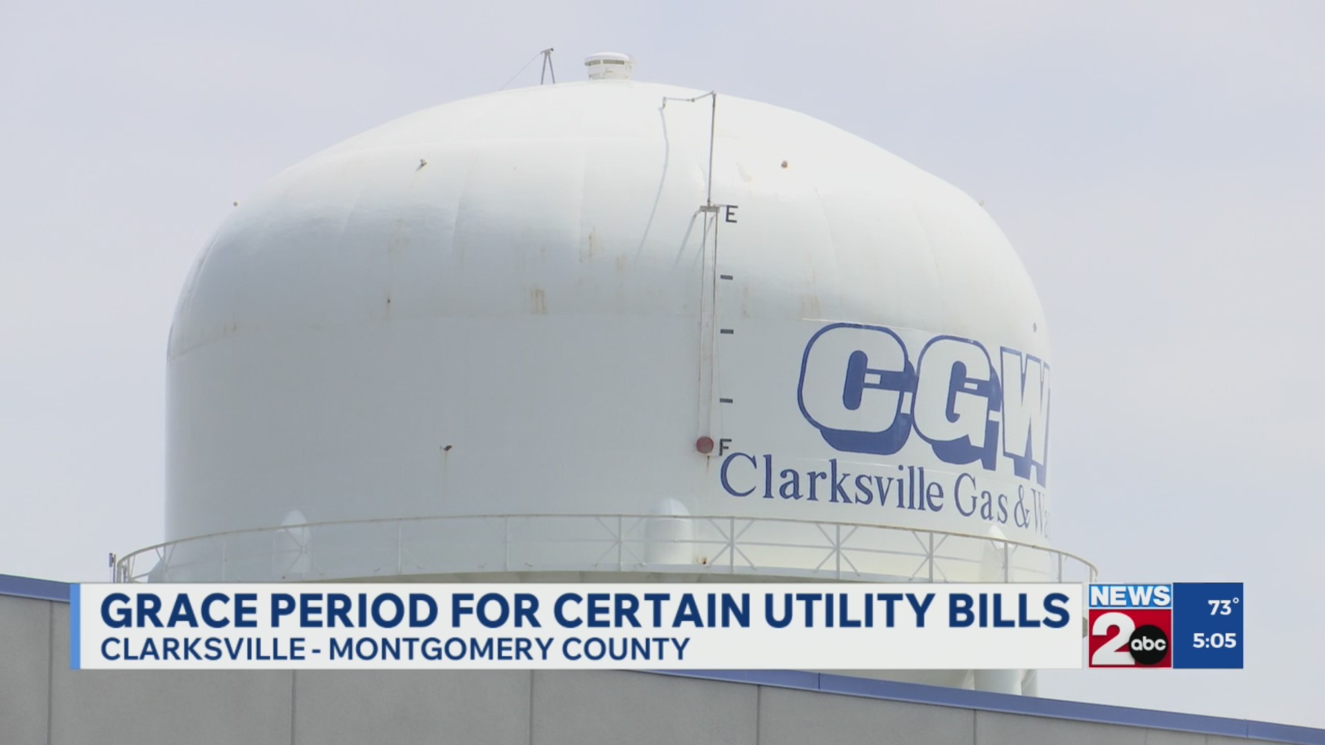Grace period for certain utility bills in Clarksville