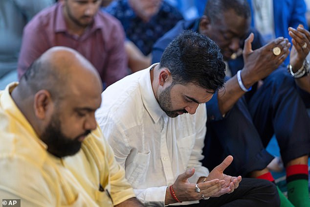 The 34-year-old is the first Muslim mayor-elect of New York City and spent time in prayer at Centro Islamico del Caribe -Masjid Ebadur Rahman in San Juan early Friday