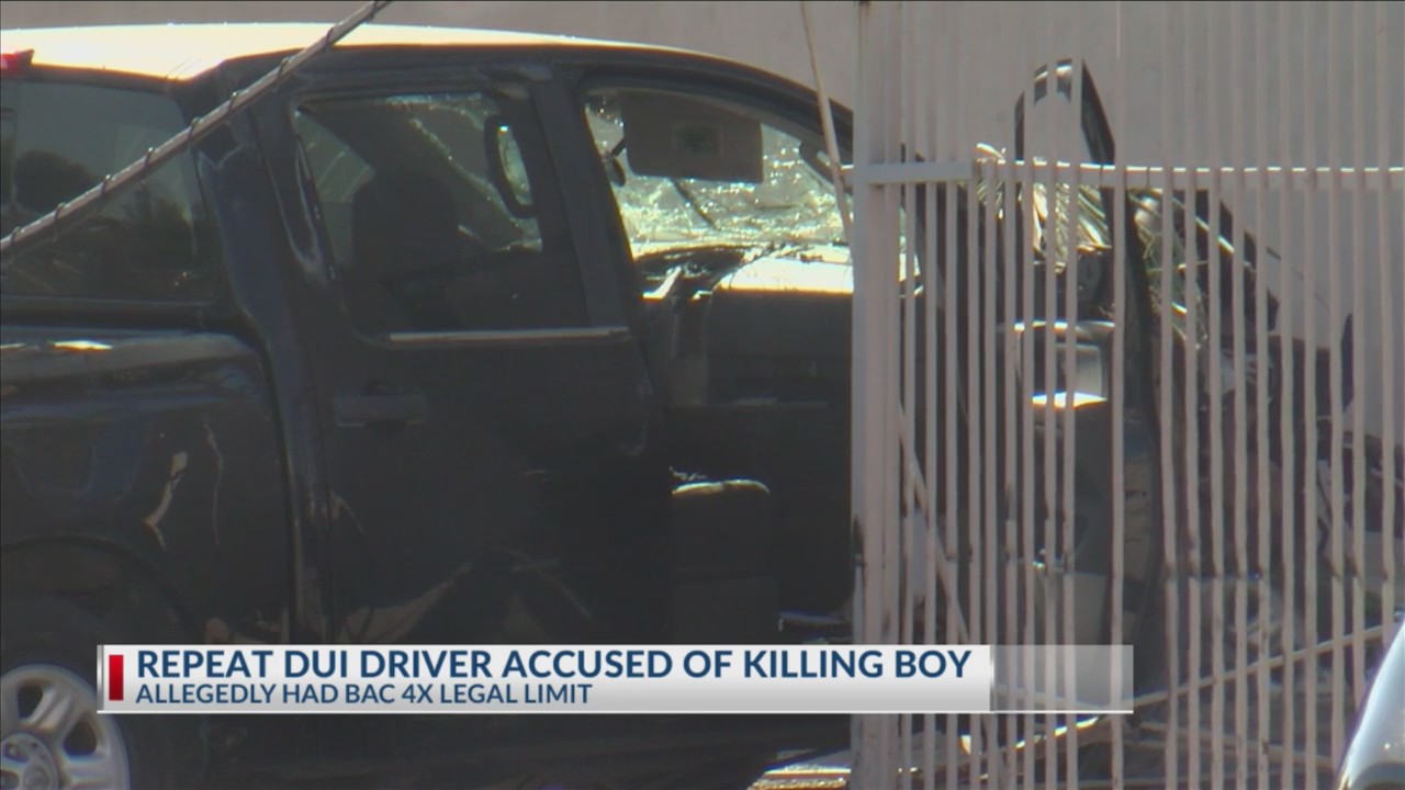 Repeat DUI driver accused of killing boy was 4X over the legal limit