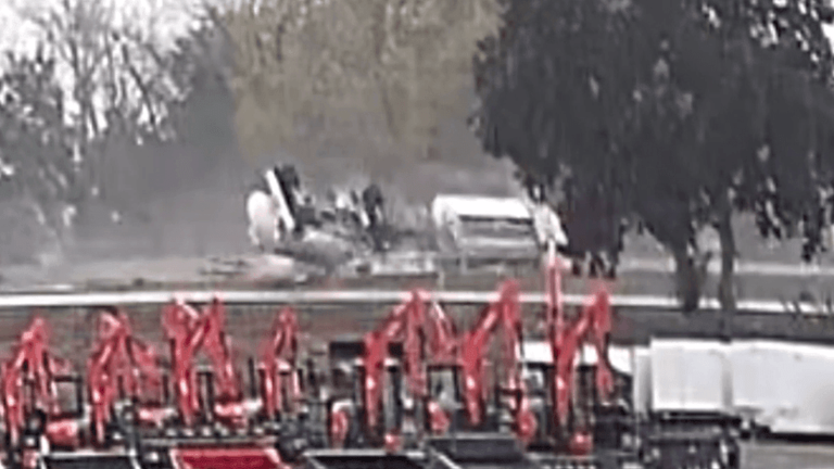 VIDEO: Tanker overturns after crash with sedan in Anderson, spilling ...