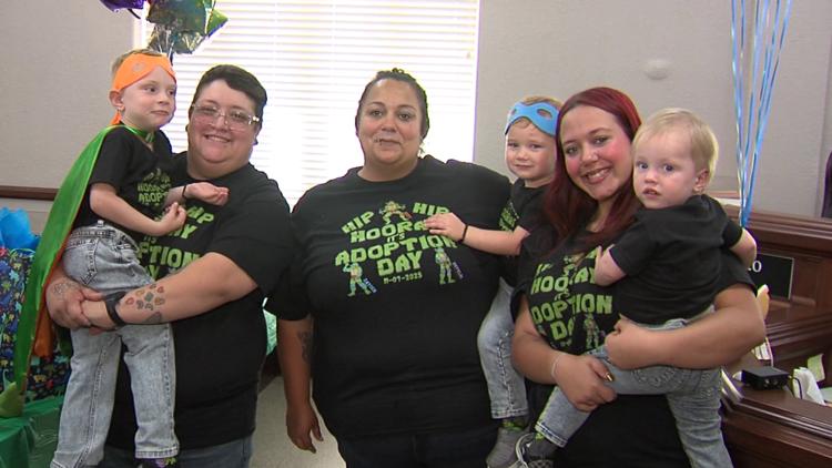 Mauriceville couple celebrates adoption of 3 young brothers after ...