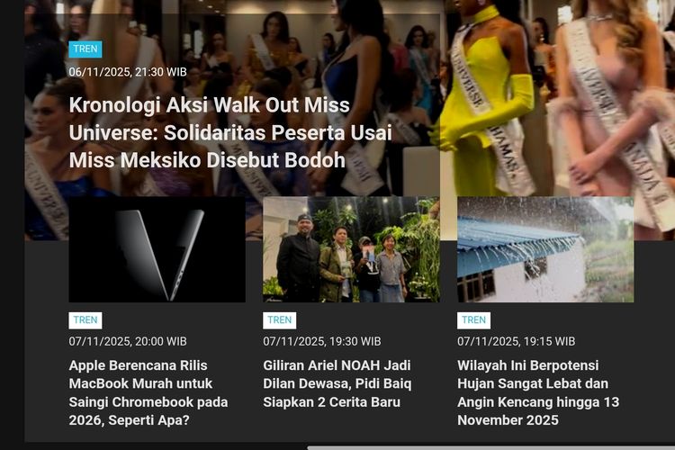 Tren Populer: Kronologi Miss Universe Walk Out | Abdullah Hammoud Jadi Wali Kota Muslim di AS