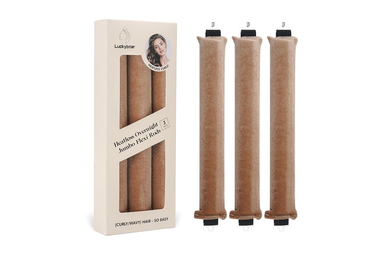 Overnight Heatless Hair Curler Blowout Rods Jumbo
