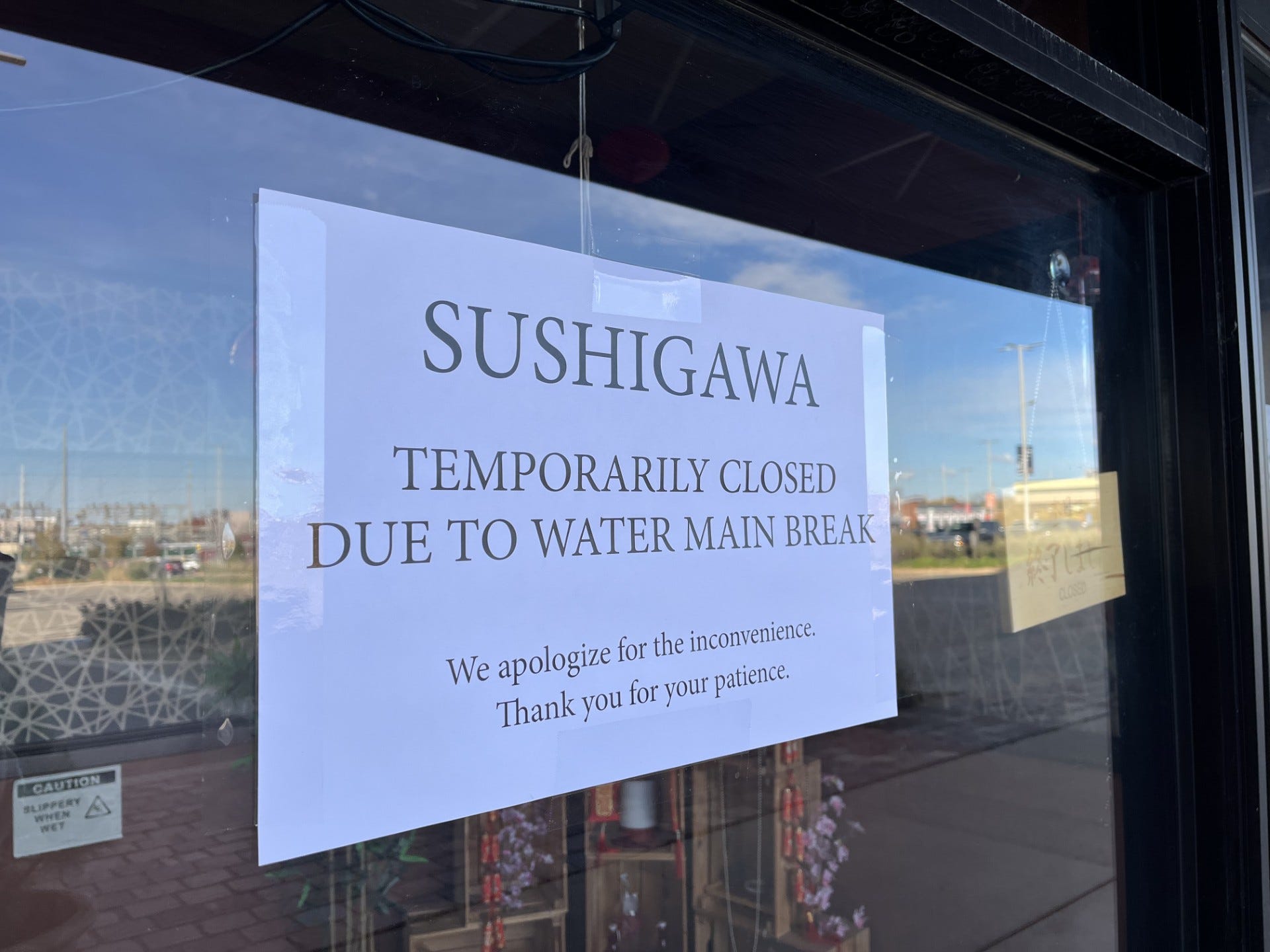 Two prominent Peoria businesses temporarily closed after water main break