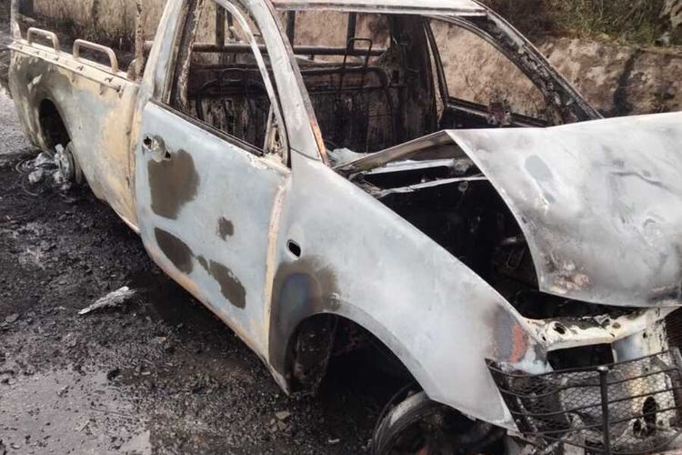 Mobil TNI Terbakar Saat Angkut BBM di Rejang Lebong