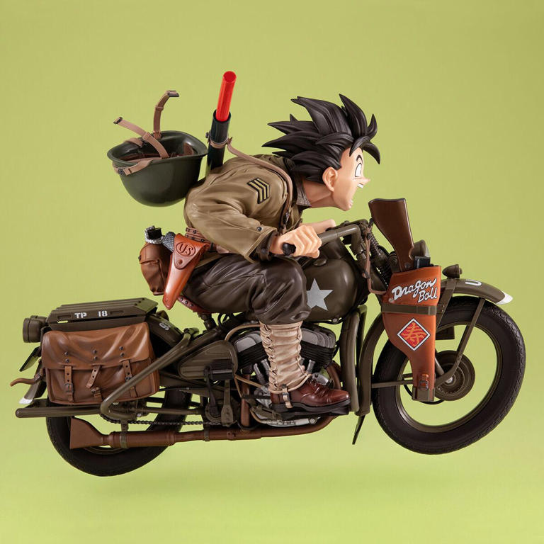 ドラゴンボール：特殊装備のバイクで疾走する悟空 フィギュア化