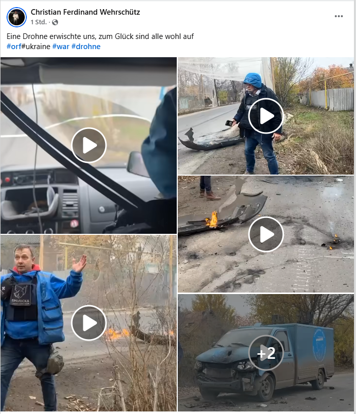 ORF-Reporter Wehrschütz in Ukraine von Drohne angegriffen