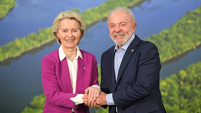 Ursula von der Leyen y Lula da Silva se reunieron en la COP30. European Union, 2025.
