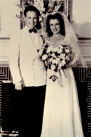 See Marilyn Monroe's 3 unconventional wedding dresses