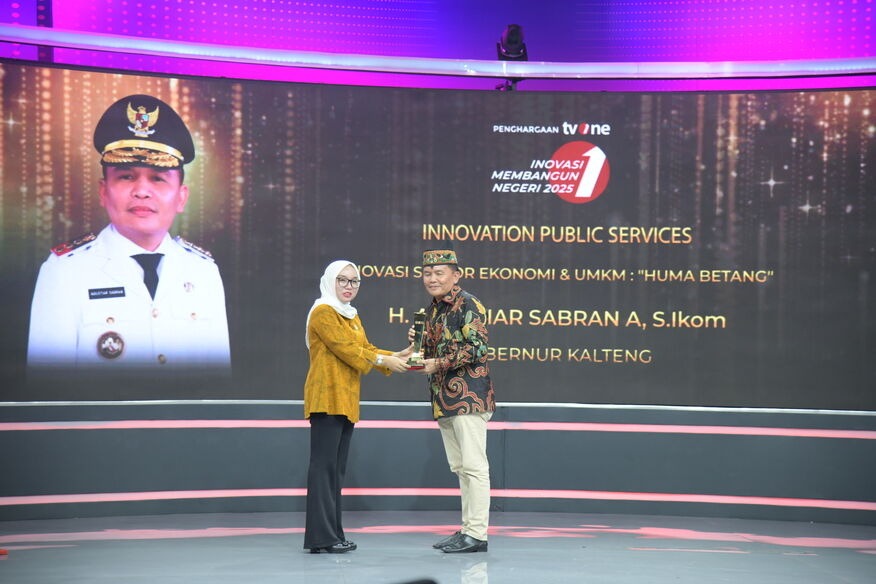 Gubernur Kalteng Dapat Penghargaan Inovasi 2025