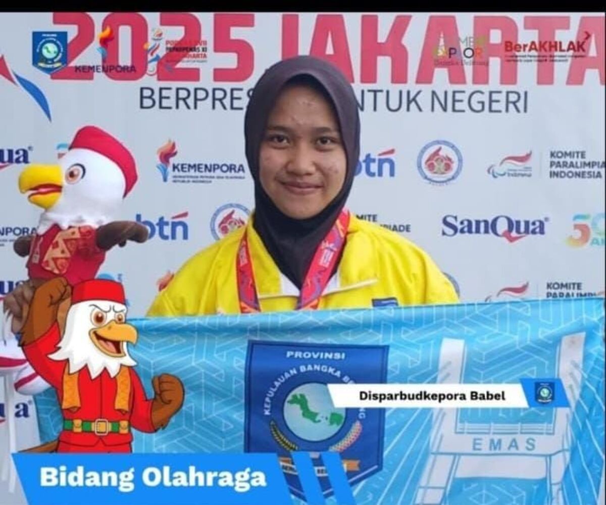 Siswi SMAN 1 Simpang Pesak, Zahra Qarista Juara Emas POPNAS 2025 Jakarta