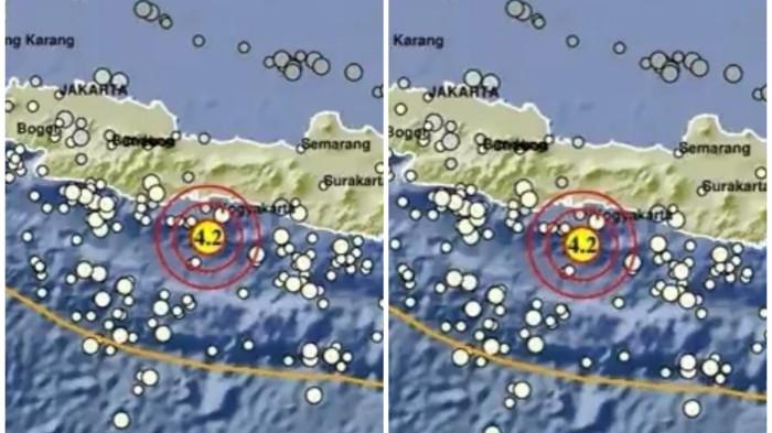 Gempa 4,2 M Guncang Cilacap Jawa Tengah