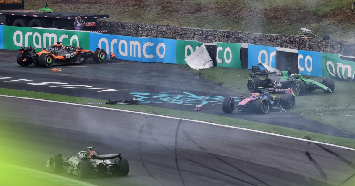 Brazilian GP organisers take action after Piastri, Colapinto crash with ...