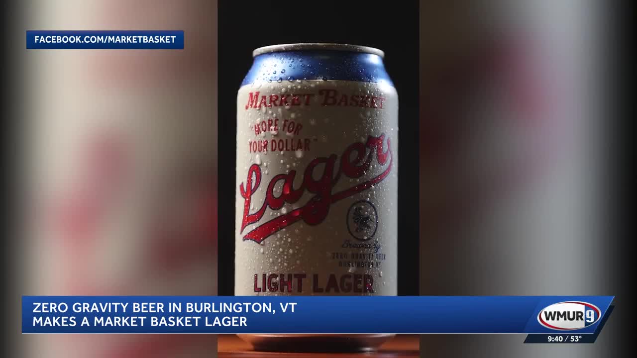 Market Basket light lager beer available at New Hampshire stores