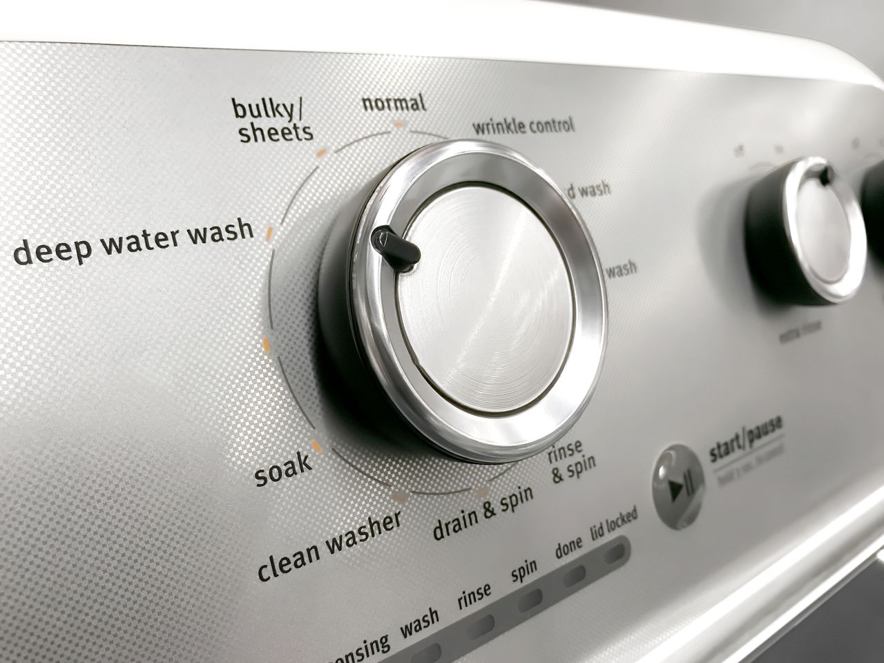 Washing machine control panel