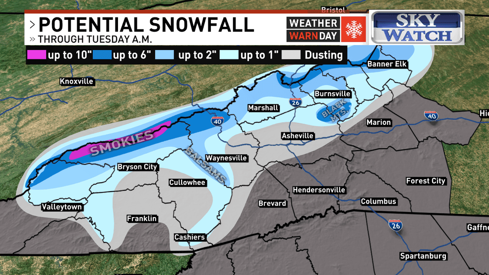 Arctic blast brings the season's first hard freeze and mountain snow