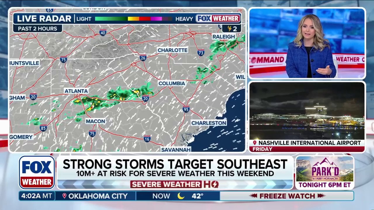 10 million Americans under severe storm threat this weekend