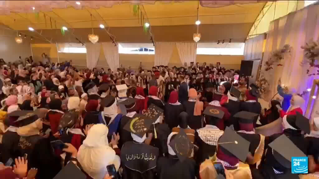 Gaza's students celebrate their graduations after two years of war and ...