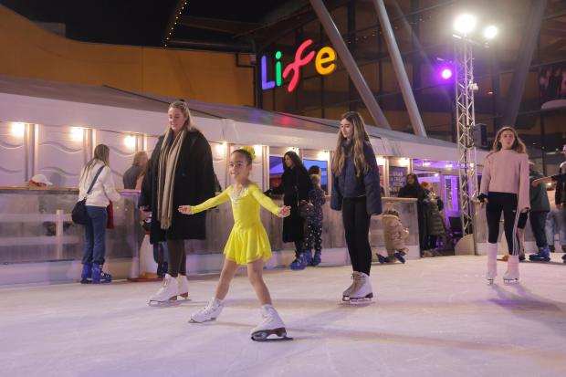 Disney on Ice star opens Newcastle city centre winter ice rink