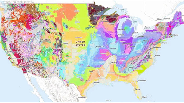 Use This Free Geological Map To See The Rocks Beneath Your Feet ...
