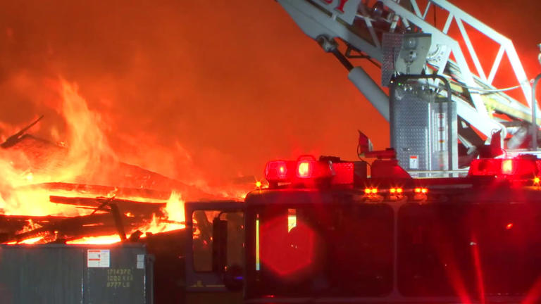 More than 200 displaced after huge fire destroys buildings at Mass ...