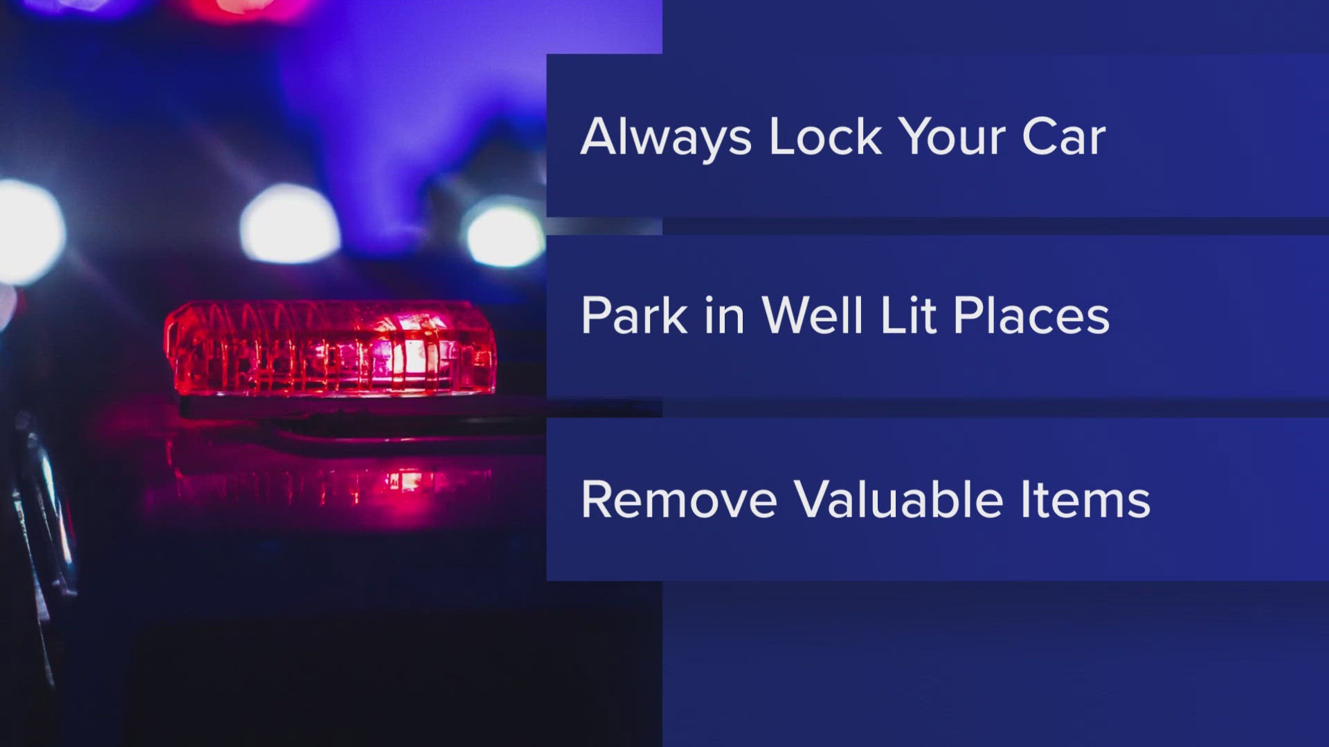 Wells police investigate string of overnight vehicle burglaries