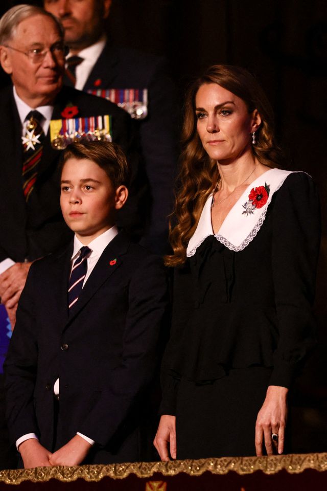 Getty Prince George and Kate Middleton at Royal Albert Hall