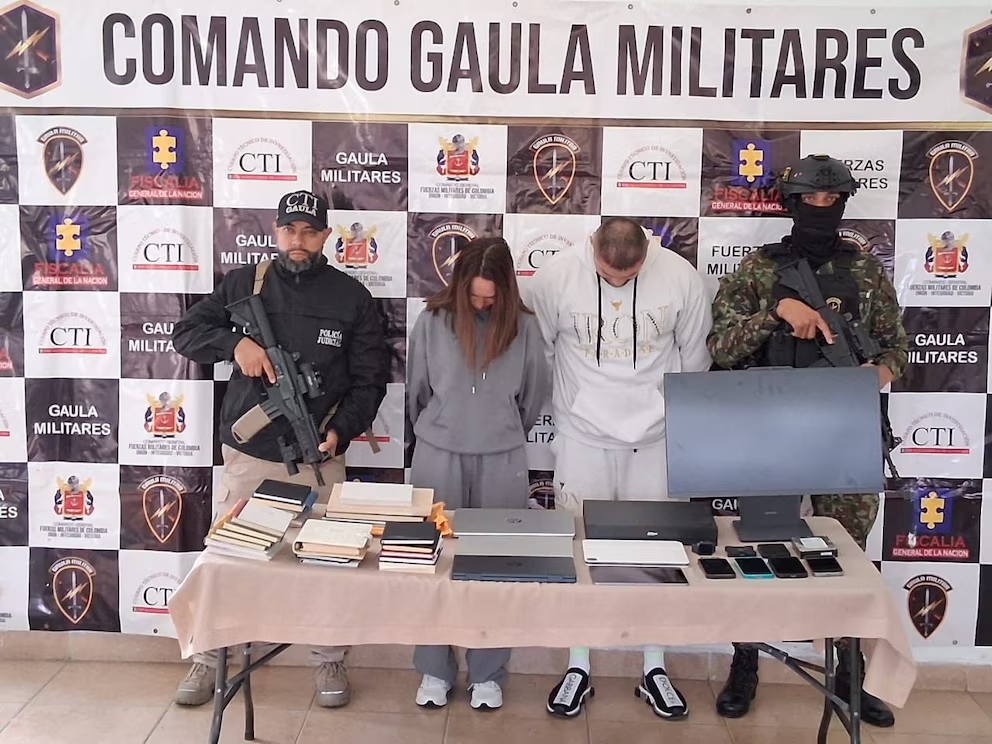Capturan a una mujer rusa y un colombiano