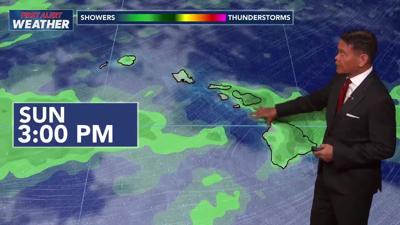 First Alert Forecast: Cool breezy trades to follow front passing ...