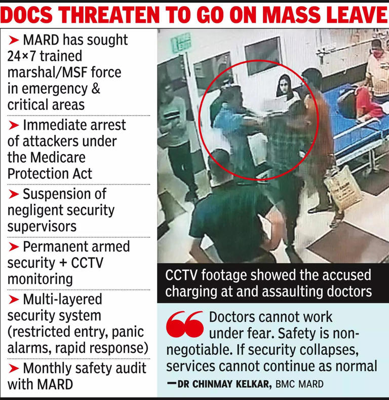 Mumbai shocker Man assaults 3 Cooper Hospital doctors after mother’s death(02)