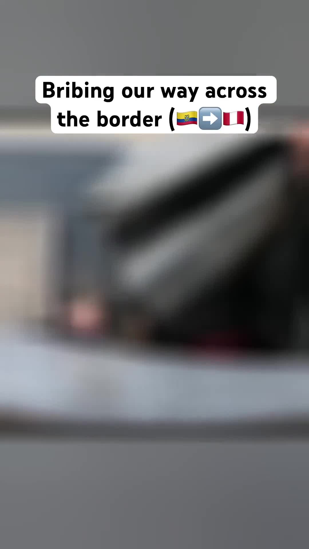 How we crossed a remote border in South America!