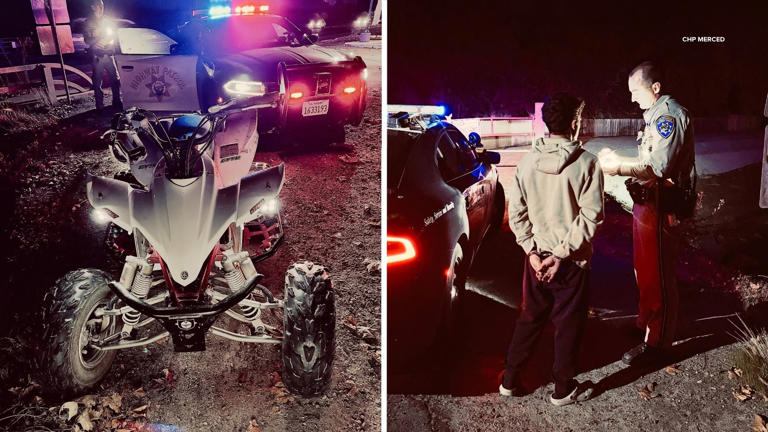 ATV driver suspected of DUI arrested after Merced County pursuit and ...
