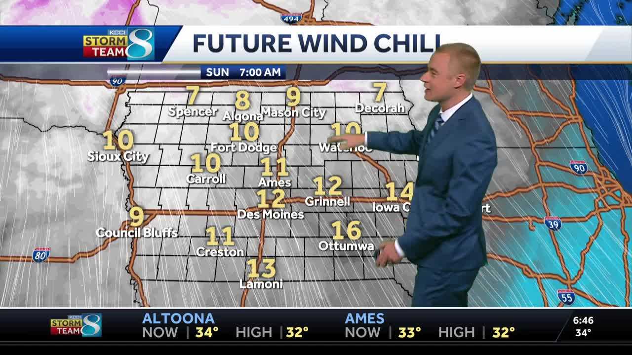 Iowa weather: Wintry weekend continues with cold winds Sunday