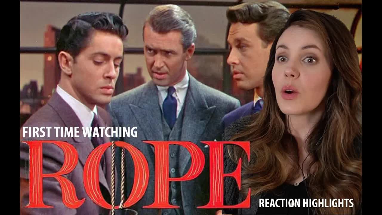 Cami hangs out and watches Rope (1948) movie reaction (Jimmy Stewart is ...