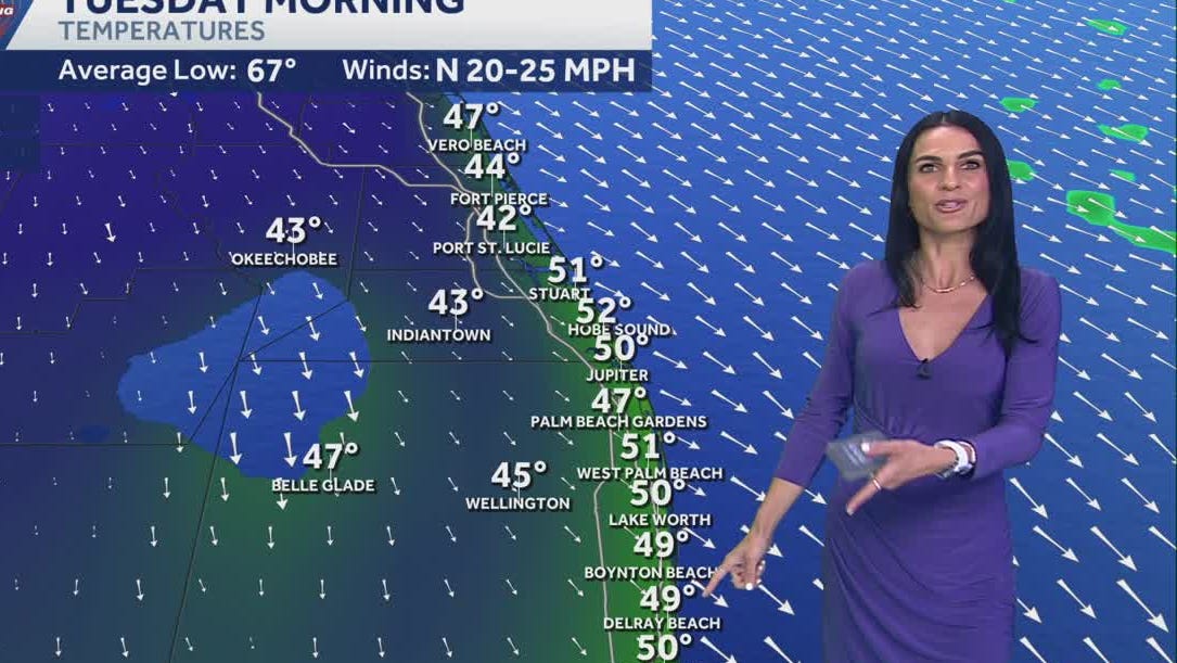 Coldest air of the season after Sunday storms