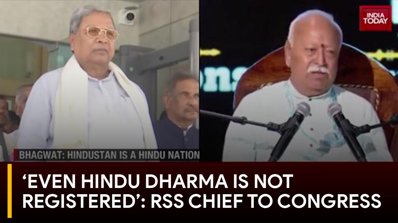 Sangh vs Sarkar: 'Hindu Dharma Not Registered,' Bhagwat Hits Back At ...