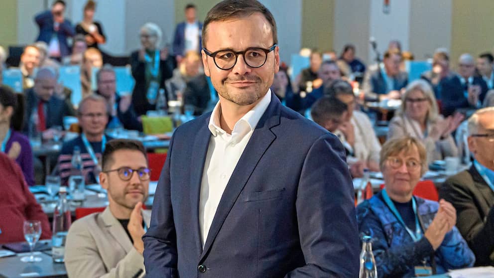 Jan Redmann wurde am Samstag erneut zum Brandenburger CDU-Chef gewählt