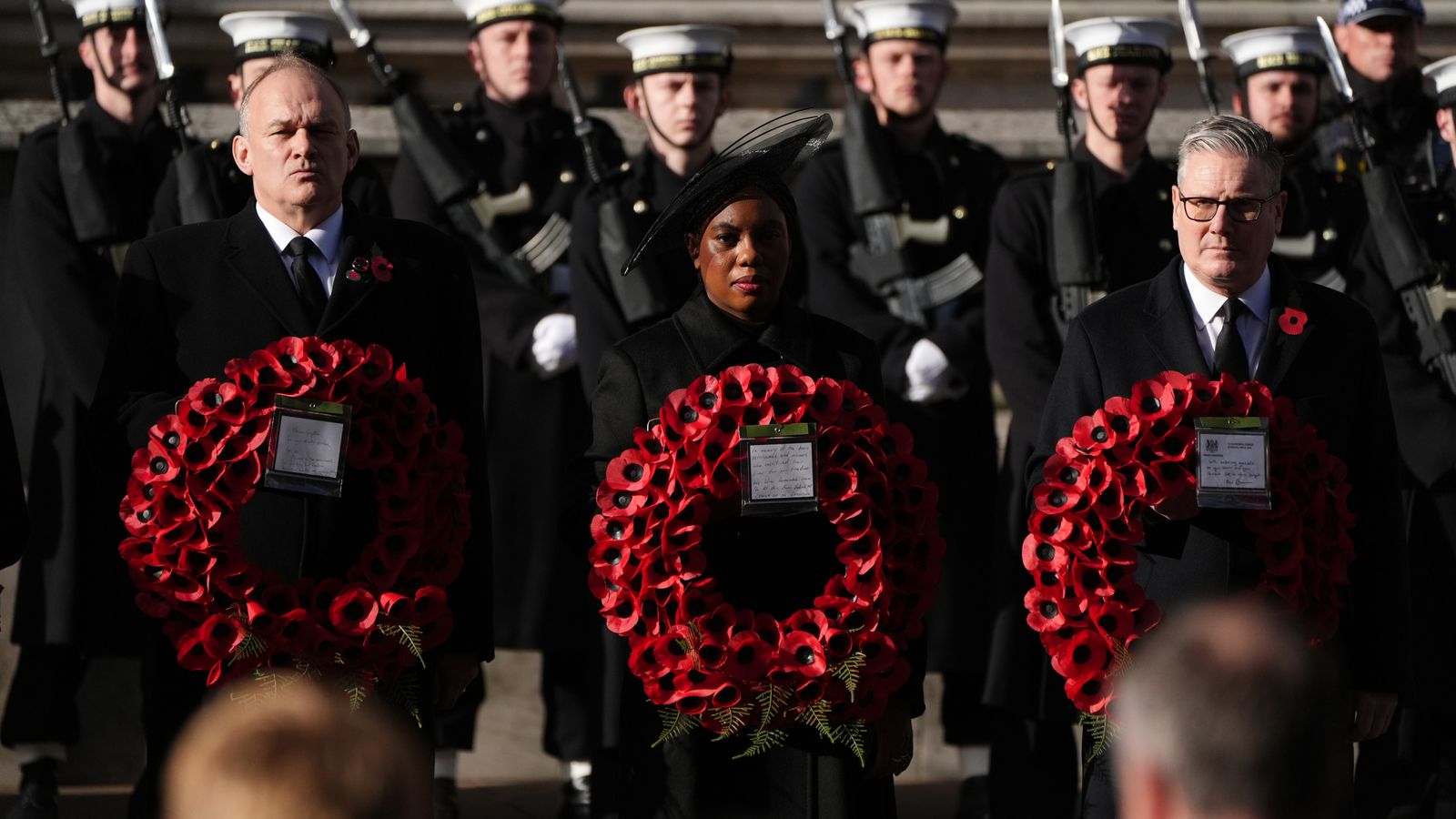Sir Ed Davey, Kemi Badenoch and Sir Keir Starmer. Pic: PA