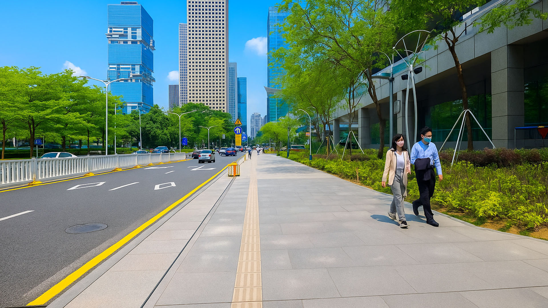 Ruas limpas e vida urbana em Shenzhen